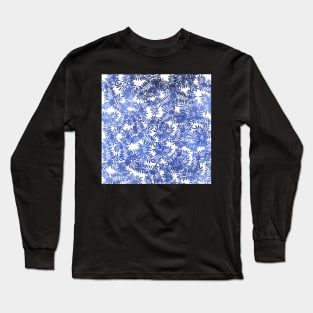 Rowan/ Mountain Ash - Blue metallic on white Long Sleeve T-Shirt